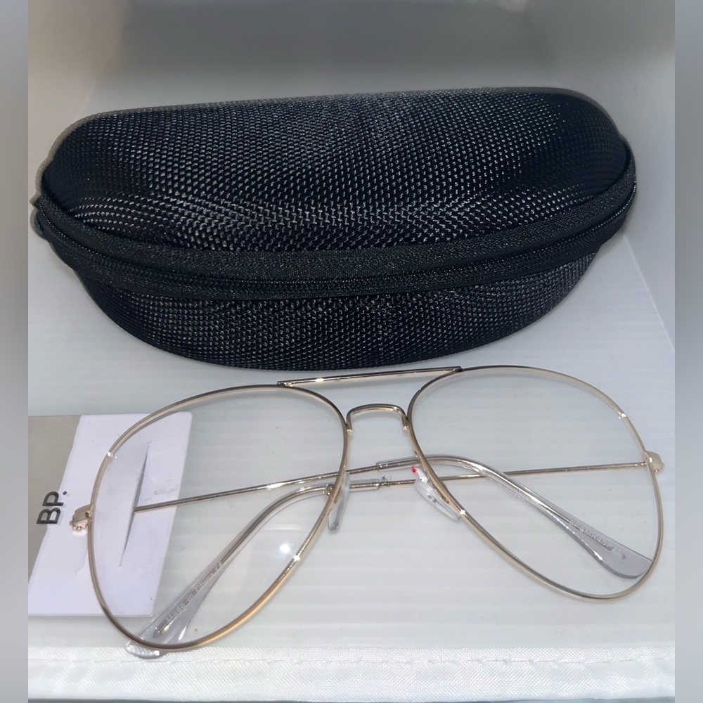 Blue light aviator glasses